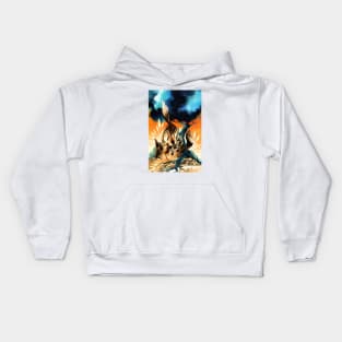 African Wild Dogs - Knight of Wands Kids Hoodie